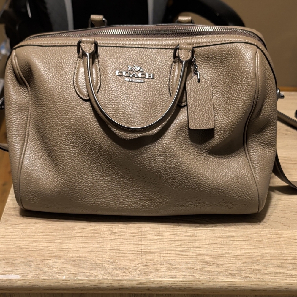 Coach Brown Leather Large Rowan